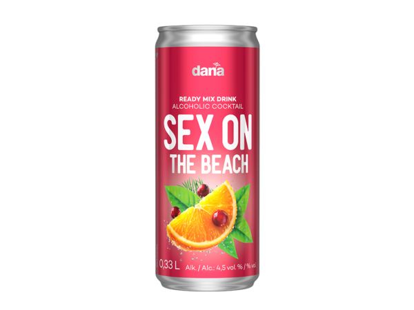 Dana Cocktail Sex on the Beach Pločevinka 0,33L Dana Cocktail Sex on the Beach Pločevinka 0,33L